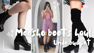 BOOTS Haul from MEESHO🤯 Trendy Boots Haul  Winter Collection   Honest review  Anshvirpandit [upl. by Dwane71]