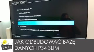 Jak odbudować bazę danych konsoli PS4 Slim  alejaktozrobic [upl. by Sylas]