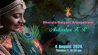 Bharatanatyam Arangetram of Aadarshini  LIVE [upl. by Clovah964]