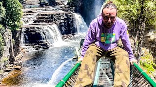 Ausable Chasm NY Is Awesome Irish Guy Reacts [upl. by Enal]