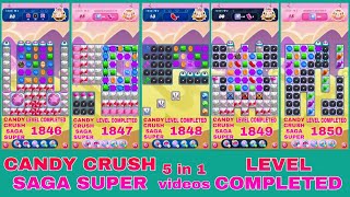 CANDY CRUSH SAGA  SUPER LEVEL 5 in 1 videos  Game Play  special level completely [upl. by Estus662]