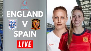 England 21 Spain  UEFA Womens Euro 2022 Quarter Final  Live Stream Watch Along [upl. by Joline561]