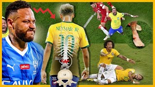 Las PEORES Lesiones de Neymar que fueron ARRUINANDO su Carrera Futbol Neymar Brasil [upl. by Ttam]