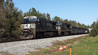 Norfolk Southern 191 Leaves Augusta Through Nixon Yard Featuring Horn Show and Mixed Manifest [upl. by Danby]