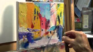 How to Oil Paint Tips tricks with the palette knife [upl. by Redvers]