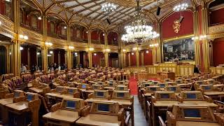 Inside Stortinget Norways Parlament [upl. by Ahsenad]