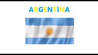 Bandera ARGENTINA ASMR Sonidos relajantes al colorear [upl. by Allix]