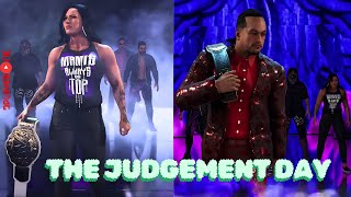 The New Judgement Day with Champion Rhea and Damian Priest rhearipley judgementday wwe2k24 [upl. by Ltihcox]