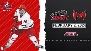 Drury Panthers vs Maryville Saints  Mens DII Hockey [upl. by Dric305]