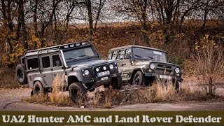 UAZ 3151 Hunter AMC and Land Rover Defender [upl. by Laucsap]