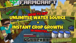 UNLIMITED WATER  INSTANT CROP GROWTH in MINECRAFT [upl. by Guinn]