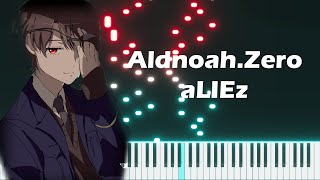 AldnoahZero ED2  aLIEz Piano Tutorial Synthesia 4K [upl. by Nivk]