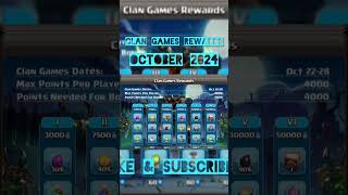 Clash of Clans October 2024 Clan Games Maximize Rewards and Dominate [upl. by Latrice]