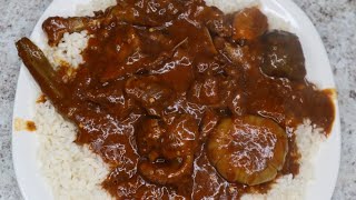 How to cook Domoda faringe flour chicken stew Gambian food [upl. by Rakabuba]