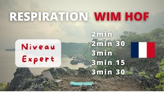 RESPIRATION WIM HOF  NIVEAU EXPERT  5 CYCLES [upl. by Noemi996]