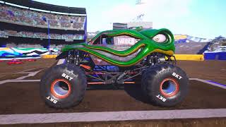 Monster Jam Showdown racing and freestyle gameplay [upl. by Urian]