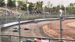 Junior Sedans Heat 1 Chariots Of Thunder Night 1 Northline Speedway Darwin [upl. by Anovad364]