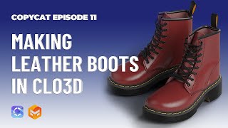 Making Leather Boots  Clo3d Marvelous Designer [upl. by Dressler617]