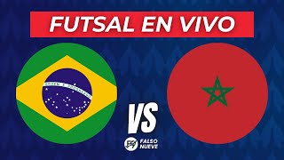 BRASIL DERROTÓ POR 31 A MARRUECOS Y SACÓ PASAJE A LAS SEMIFINALES DE LA COPA DEL MUNDO DE FUTSAL 🔴 [upl. by Arbrab]