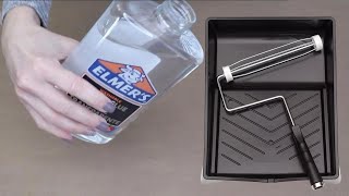 Pour Elmers Glue into a paint tray for this brilliant home improvement hack [upl. by Artima]