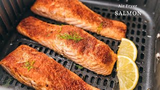 Quick and Easy Air Fryer SALMON Recipe [upl. by Tucker329]