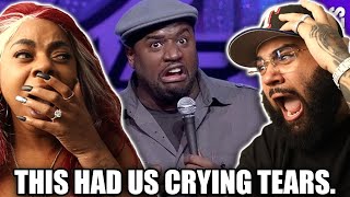 Corey Holcomb IS SO WRONG LMAOO  I gotta do a current event joke I guess  BLACK COUPLE REACTS [upl. by Notsirb]