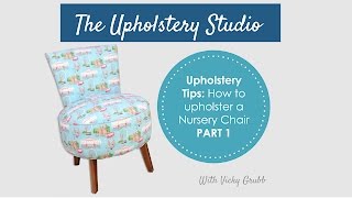 How to Upholster a Nursery Chair Part 1 Spring Mesh Unit [upl. by Jamey]