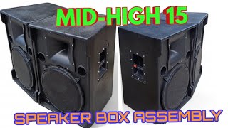 SPEAKER BOX FULL RANGE 15 ASSEMBLY [upl. by Richie]