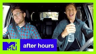 Baby Drivers Ansel Elgort Plays Carpool KaraOh God  After Hours  MTV [upl. by Havelock]