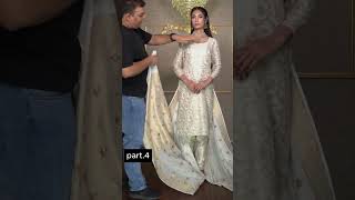 How To drape saree as Hyderabadi Dupatta I Shoaib Khan I Different way of draping Saree [upl. by Eugenle21]