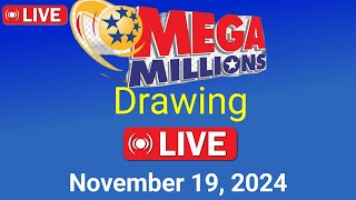 mega millions live Drawing results form Tuesday November 19 2024  Mega Millions Drawing Live [upl. by Dredi]