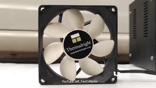 Thermalright True Spirit 90 CPU Cooler Fan TR9225BW 12V 025A 2500rpm 9225 4wire SB Made In China [upl. by Aietal]