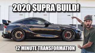 BUILDING A 600WHP 2020 SUPRA IN 12 MINUTES [upl. by Atiuqaj]