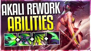 AKALI REWORK ALL ABILITIES REVEALED  LEAKED  Akali Rework Gameplay  League of Legends [upl. by Lehctim280]