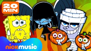 SpongeBob Loud House amp More HALLOWEEN PLAYLIST 🎃 20 Minutes  Nick Music [upl. by Marsha317]