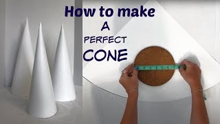 How to make a perfect paper cone Paper cones for DIY Christmas Trees Easy Quick Cones [upl. by Eleen126]