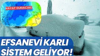 TARİHİ KAR YAĞIŞI GELİYOR 50 ŞEHİRDE KAR İHTİMALİ [upl. by Elbys]