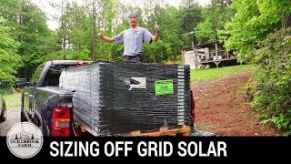 DIY Off Grid Solar Sizing a Solar Energy System Part 1 [upl. by Bettina]