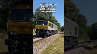 66793 service from grain oil terminal GBRF to Tonbridge west yard GBRF [upl. by Jarus813]