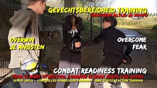 Gevechtsbereidheid Training  Combat Readiness  Overcome Fear  Mental Resilience  Army Milling [upl. by Bloomer]