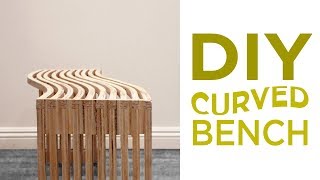 Curved Plywood Bench  28 [upl. by Mabel53]