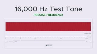 16000 Hz Precise Test Tone Sine Wave Sound [upl. by Mcfarland]