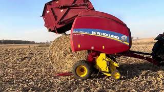 Raking and round baling part 1 [upl. by Yard]