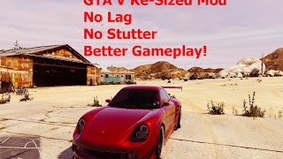 GTA V ReSized Mod  Increase FPS Smooth Gameplay amp Fix Stuttering issue FPS Boost [upl. by Gage]