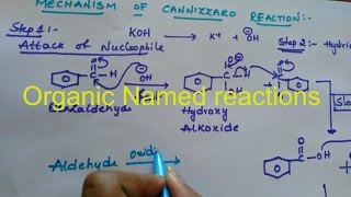 Cannizzaro Reaction organic named reactions class 12 organic chemistry [upl. by Ahsirhcal]