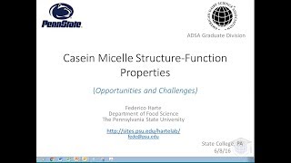 Casein Micelles StructureFunction Properties Opportunities and Challenges [upl. by Lokim428]