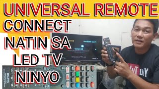 PAANO I CONNECT ANG UNIVERSAL REMOTE SA FLATSCREEN LED TV [upl. by Lars]