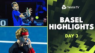 Rublev Faces Tabilo Ruud Wawrinka amp AugerAliassime In Action  Basel 2024 Highlights Day 3 [upl. by Det]