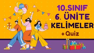 10Sınıf 6Ünite Besondere Tage Kelimeler  Quiz [upl. by Aylsworth]