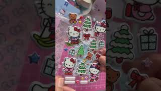 Hello kitty and friends sticker club  November [upl. by Aynotak]